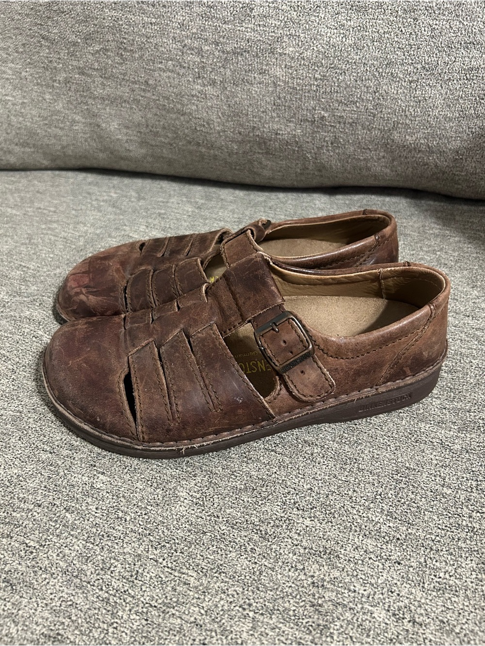 Birkenstock Leather Fisherman Clog Sandal 40 Womens 9 Men’s 7